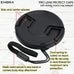 Emora PRO Impact Centre Clip Protection Lens Cap with elastic band cap keeper