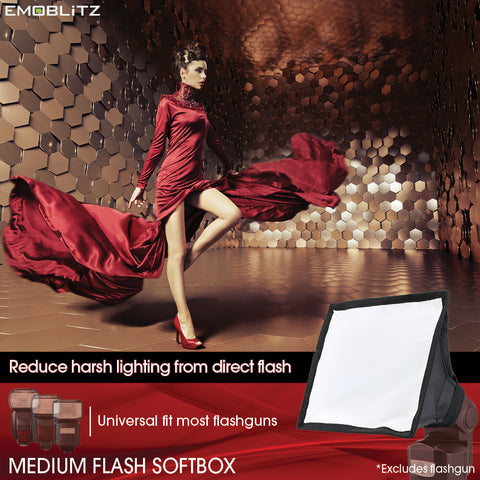 Emoblitz Universal Medium Flash Softbox for external hotshoe speedlight flash