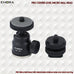 Emora PRO Compact Heavy Duty Aluminium Micro Ball head with hotshoe adaptor and dual ring for Vlog