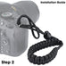 Emora TOUGH Universal Cross Triple Stitched Paracord Wrist Camera Strap for Mirrorless and DSLR