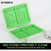 Emora SD Card Hard Shell Protect Case with secure silicon slots and quick release hook