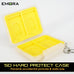 Emora SD Card Hard Shell Protect Case with secure silicon slots and quick release hook