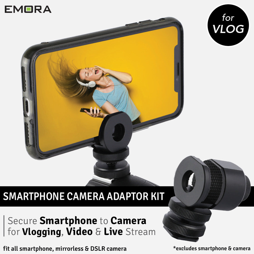 Emora Aluminium Universal Smartphone Camera Mounting Kit for Vlog Live Stream Broadcast