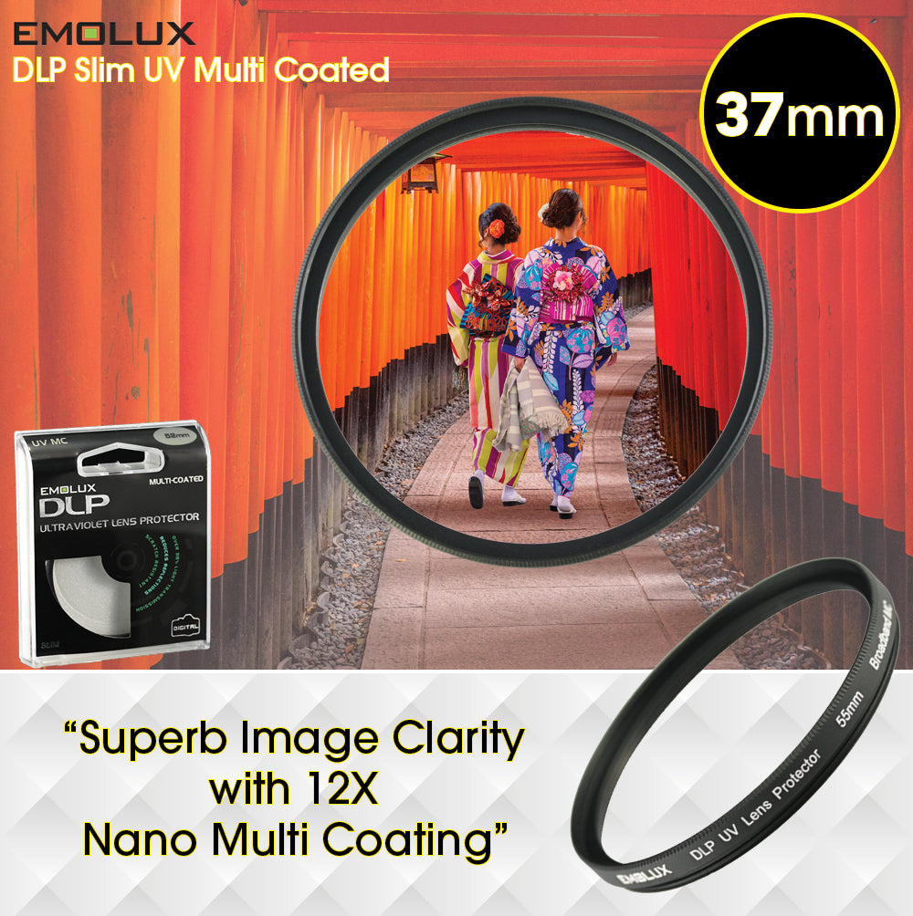 Emolux Digital SLIM Ultraviolet (UV) Multi Coated Camera Lens Filter