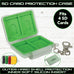 Emora SD Card Hard Shell Protect Case with secure silicon slots and quick release hook