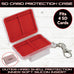 Emora SD Card Hard Shell Protect Case with secure silicon slots and quick release hook