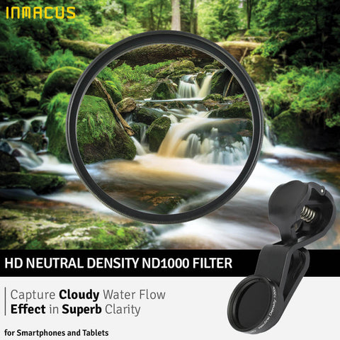 Inmacus Universal HD Neutral Density ND1000 Optical Glass Filter for Smartphone and Tablet